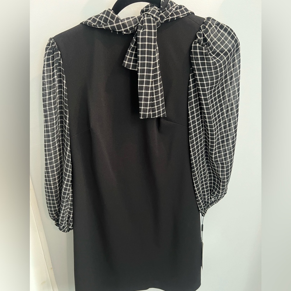 Calvin Klein Long Sleeve Black and White Dress with tags!
